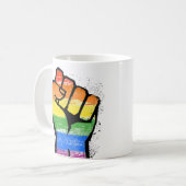 LGBTレジスタンスの拳 コーヒーマグ コーヒーマグカップ (正面左)