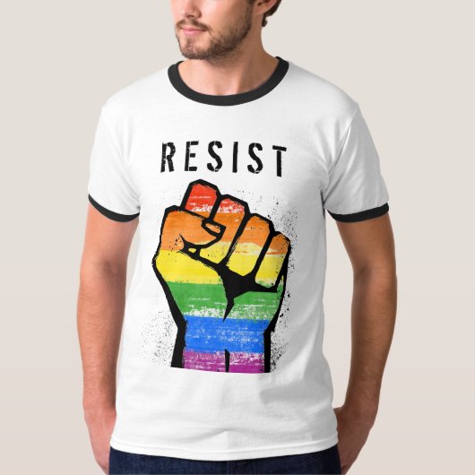 LGBTレジスタンスの拳 Tシャツ (正面)