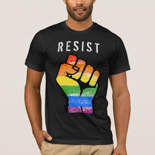 LGBTレジスタンス拳 Tシャツ (正面)