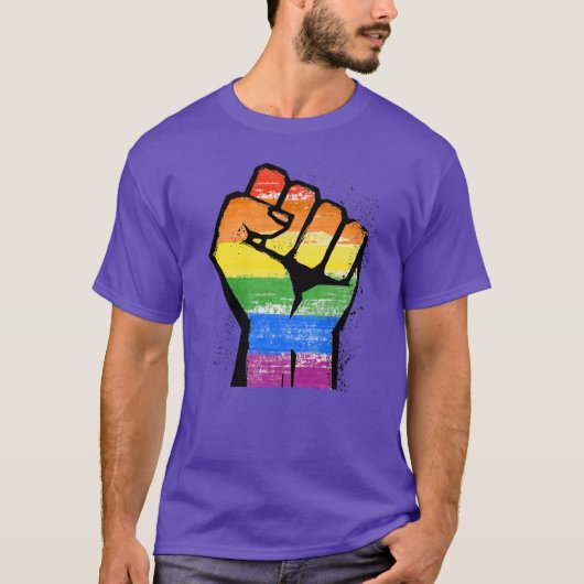 LGBTレジスタンス拳 Tシャツ (正面)