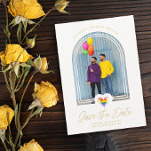 LGBTレズゲイ結婚のアーチエフェクトプライドハート