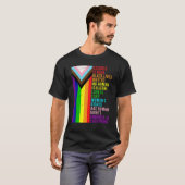 Lgbtレズビアンゲイサイエンス実在はBlm愛は愛である Tシャツ (正面フル)