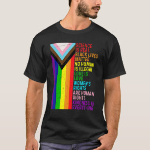 Lgbtレズビアンゲイサイエンス実在はBlm愛は愛である Tシャツ
