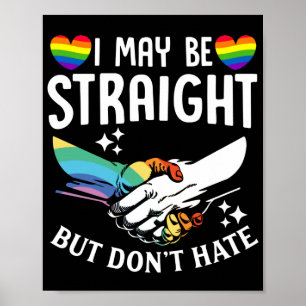 LGBTレズビアンゲイトランス私はまっすぐかもしれないが ポスター