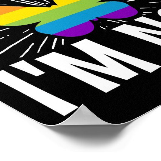 LGBTレズビアンゲイプライドは一つのものを手に入れる ポスター (角)