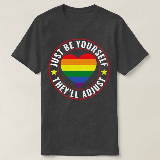 LGBTレズビアンゲイプライドBe YoursLGBTQを調整 Tシャツ (デザイン正面)