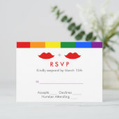 LGBTレズビアンリップレインボー結婚ズ 出欠カード (スタンド正面)