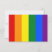 LGBTレズビアンリップレインボー結婚ズ 出欠カード (裏面)