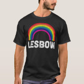 LGBTレズボウレインボーレズビアンプライドラブギフトT -sta Tシャツ (正面)