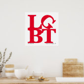 LGBTレッドポスポップ・アートのター ポスター (キッチン)