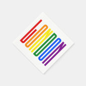 LGBTロンドンゲイプライドレインボー文字LGBTQパーティー スタンダードカクテルナプキン (角)