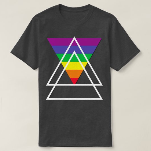 LGBT三角形 Tシャツ (デザイン正面)