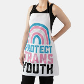 LGBT保護プライドトランスジェンダー青少年 エプロン (インサイチュ)