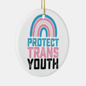 LGBT保護プライドトランスジェンダー青少年 セラミックオーナメント (右)