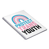 LGBT保護プライドトランスジェンダー青少年 ノートブック (右側)