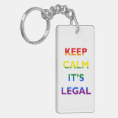 LGBT保 Keychainの法的サポートを構成 キーホルダー (正面左)