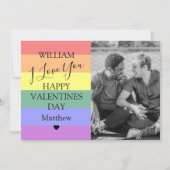 LGBT写真モダンバレンタインデー シーズンカード (正面)