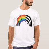 LGBT同盟国の国旗の進行プライド旗ストレート同盟国 Tシャツ (正面)