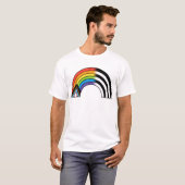 LGBT同盟国の国旗の進行プライド旗ストレート同盟国 Tシャツ (正面フル)