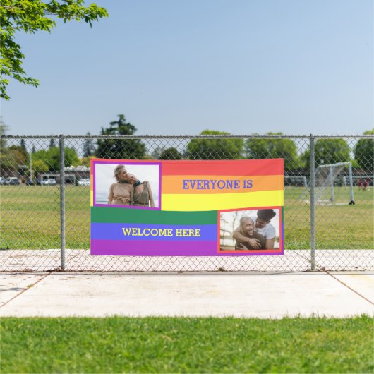 LGBT国旗のカスタム写真 横断幕 (インサイチュ)