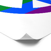 LGBT国旗の平和看板ポスター ポスター (角)