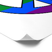 LGBT国旗の平和看板ポスター ポスター (角)