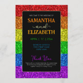 LGBT国旗の虹の輝きゲイレズ結婚ビアン プログラム (正面)