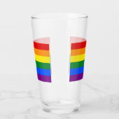 LGBT国旗を掲げた愛国的ガラス杯 タンブラーグラス (右)