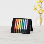 LGBT国旗ゲイプライド カード (黄色い花)