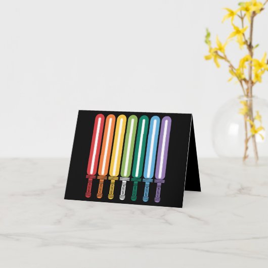 LGBT国旗ゲイプライド カード (黄色い花)