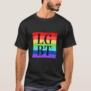 Lgbt国旗ゲイプライド・トランスジェンダー・レズビアン・バイセクシャルQ Tシャツ