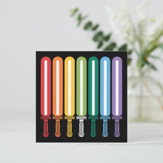 LGBT国旗ゲイプライド 招待状 (スタンド正面)