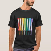 LGBT国旗ゲイプライド Tシャツ (正面)