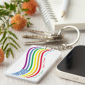 LGBT国旗 キーホルダー (正面右)