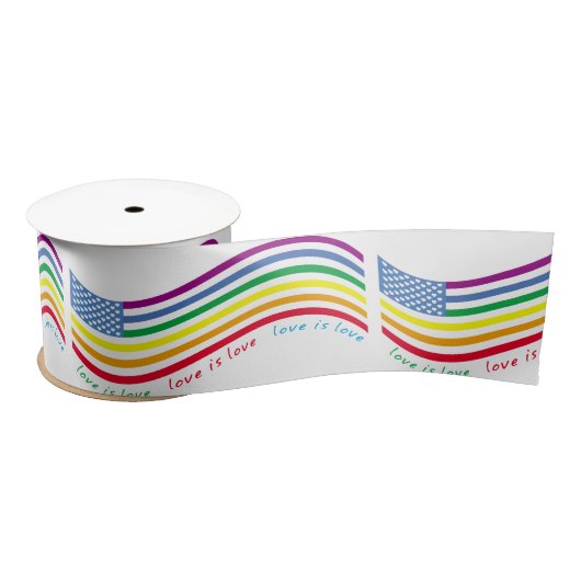 LGBT国旗 サテンリボン (リール)