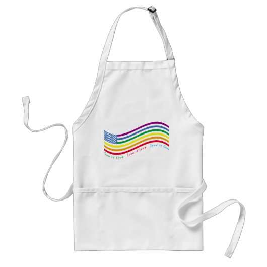 LGBT国旗 スタンダードエプロン (正面)