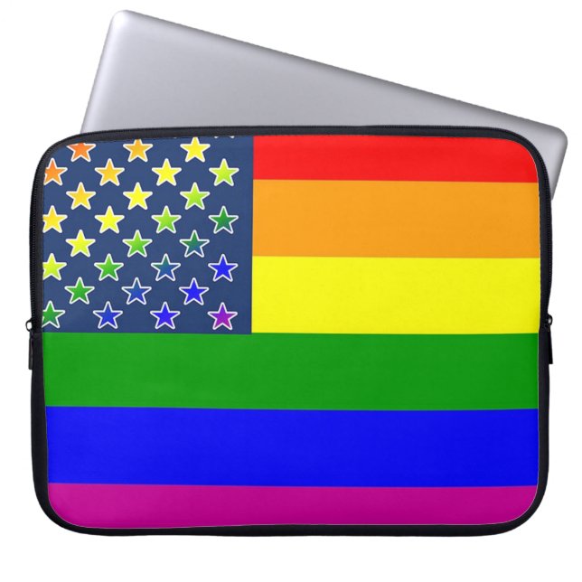 Lgbt国旗 ラップトップスリーブ (正面)