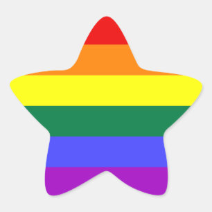 LGBT国旗 星シール
