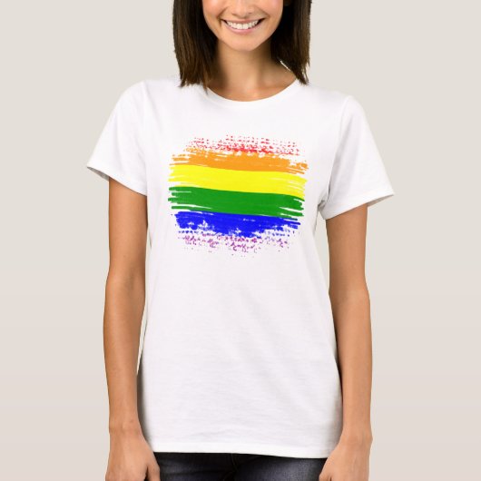 LGBT国旗 Tシャツ (正面)