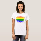 LGBT国旗 Tシャツ (正面フル)