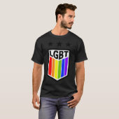 LGBT多様性のレインボーゲイプライドCSD (5) – スタンド Tシャツ (正面フル)