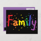 LGBT家族のロゴ ポストカード (正面/裏面)