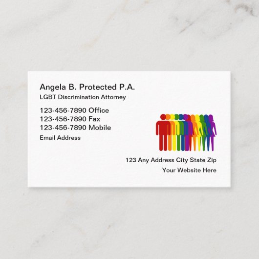 LGBT差別弁護士 名刺 (正面)