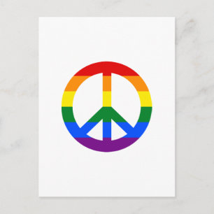 LGBT平和のサイン ポストカード