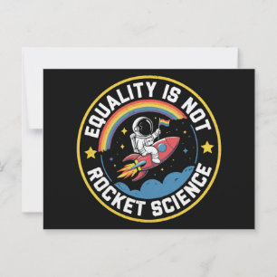 LGBT平等はロケットサイエンスではないプライドアライ ポストカード