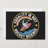 LGBT平等はロケットサイエンスではない プライド アリー 招待状 (正面)