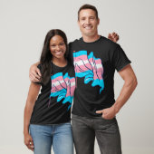 Lgbt性転換旗トランスプライド人権Tra Tシャツ (ユニセックス)
