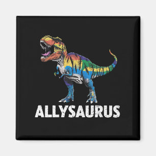 LGBT恐竜 レインボーフラッグ Ally LGBT Allysaurus マグネット