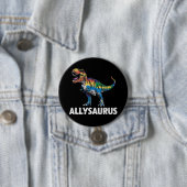 LGBT恐竜 レインボーフラッグ Ally LGBT Allysaurus 缶バッジ (インサイチュ)