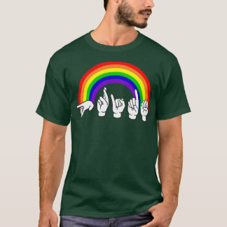 LGBT手話 Tシャツ
